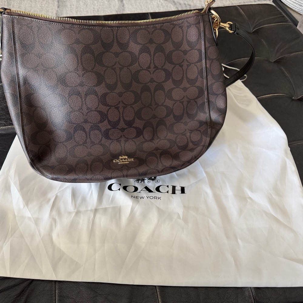 Coach Elle Hobo Signature Shoulder Bag
